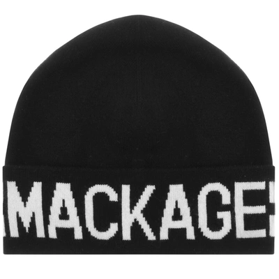 Shop Mackage Logo Beanie Hat Black