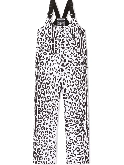 Dolce & Gabbana Leopard-print Snow Trousers In Black