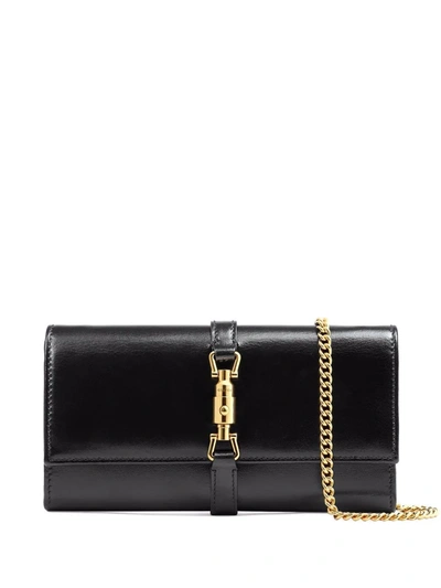 Shop Gucci Jackie 1961 Chain Wallet In Black