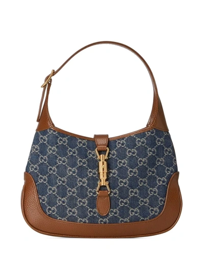 Shop Gucci Small Jackie 1961 Shoulder Bag In Blue