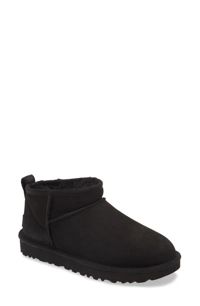 Shop Ugg ® Ultra Mini Classic Boot In Black Suede
