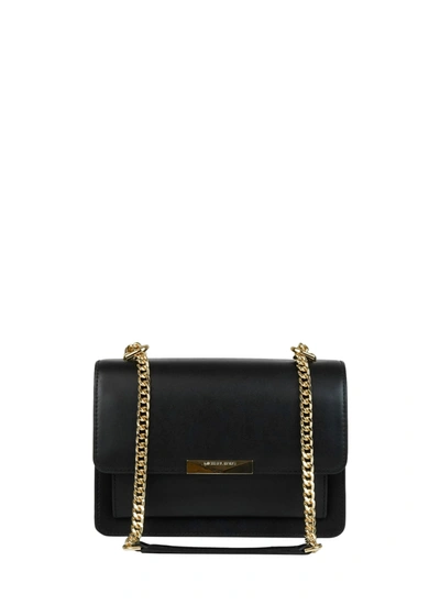 Shop Michael Kors Jade Shoulder Bag In Black