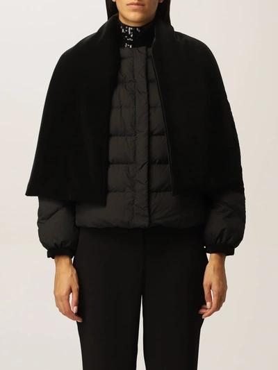 Shop Emporio Armani Jacket Reversible  Down Jacket In Quilted And Padded Nylon In Black
