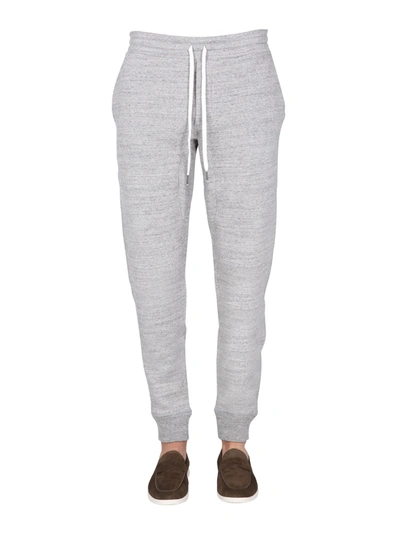 Shop Tom Ford Garment Dyed Sweatpants In Grigio