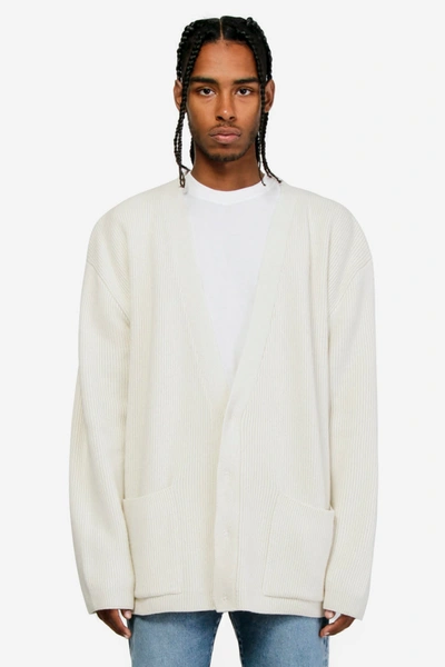 Shop Fourtwofour On Fairfax Cardigan In White