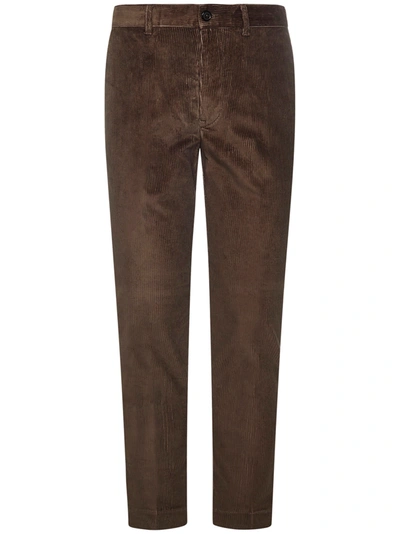 Shop Mauro Grifoni Trousers In Brown