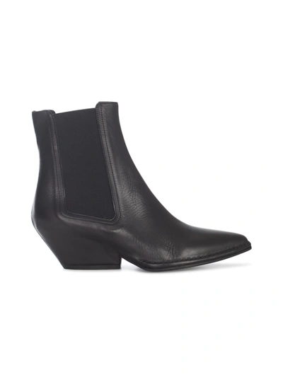 Shop Del Carlo Kobe Classic Texan Boot W/leather Point In Black