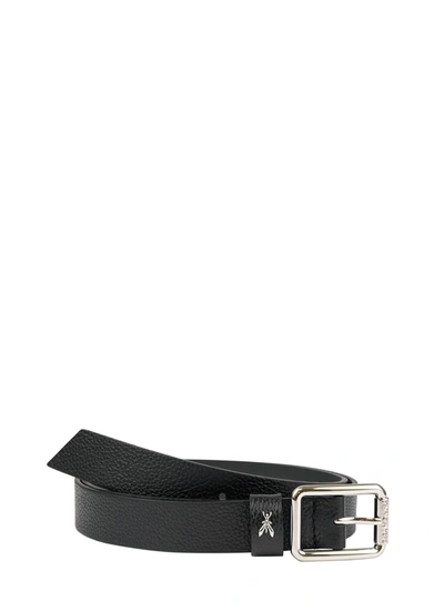 Shop Patrizia Pepe Leather Belt In Black