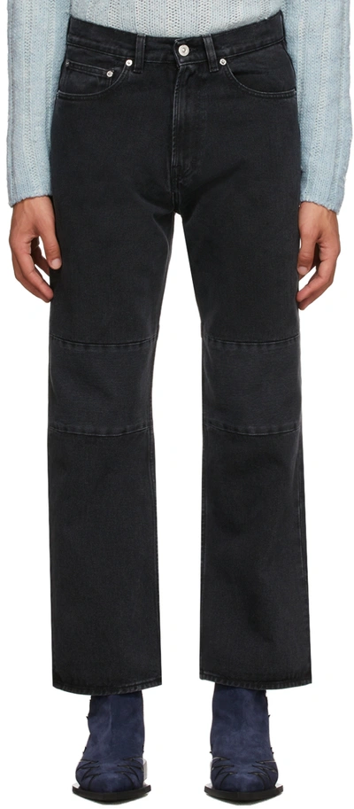 Shop Our Legacy Extended Third Cut Jeans In Washed Black