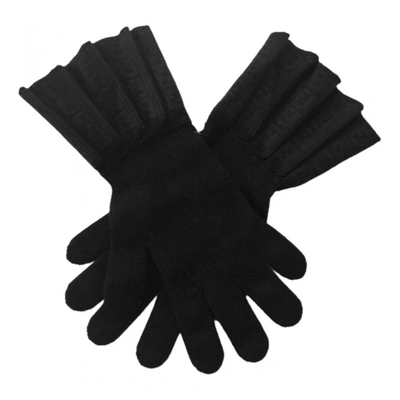 FENDI Pre-owned Wool Gloves In Black