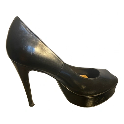 Pre-owned By Malene Birger Leather Heels In Black
