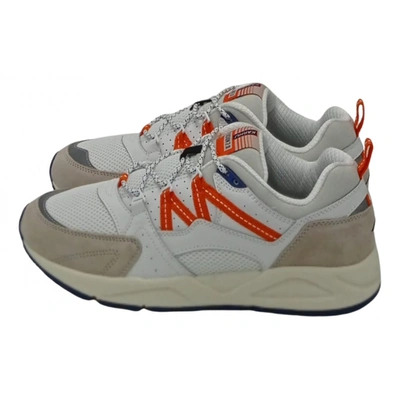 Pre-owned Karhu Leather Low Trainers In Multicolour
