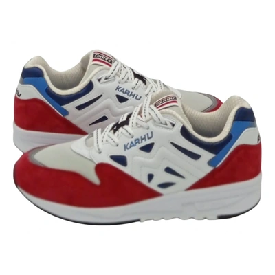 Pre-owned Karhu Leather Low Trainers In Red