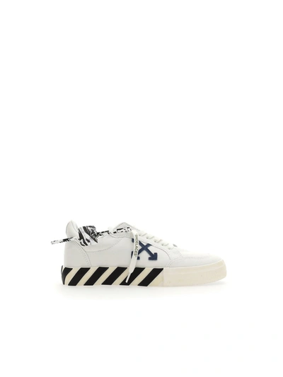Shop Off-white Sneakers In White Navy Blu