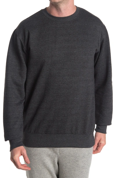 Shop Fleece Factory Crew Neck Sweatshirt In Charcoal