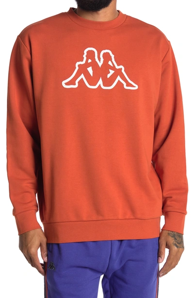 Kappa Active Logo Dafok Crew New Sweatshirt In Orange | ModeSens