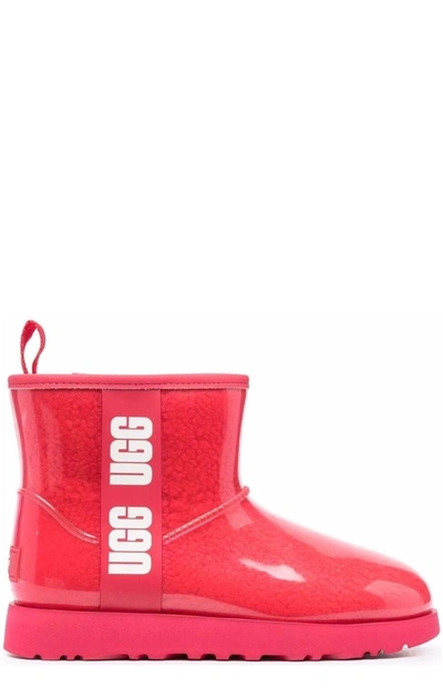 Shop Ugg Classic Clear Mini Boots In Pink