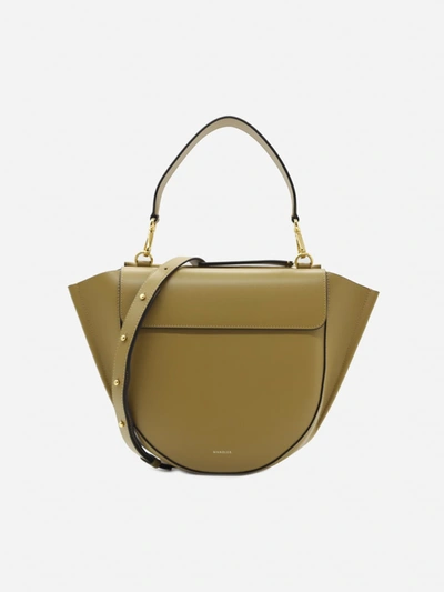 Shop Wandler Medium Hortensia Leather Bag In Ruo