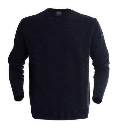 Shop Paul & Shark Wool Crewneck Sweater In Grey