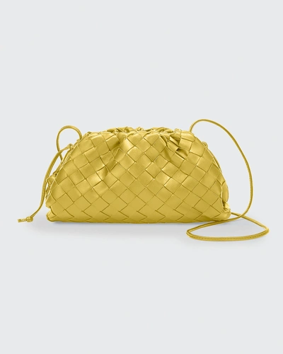 Shop Bottega Veneta Intrecciato The Pouch Crossbody Bag In Yellow