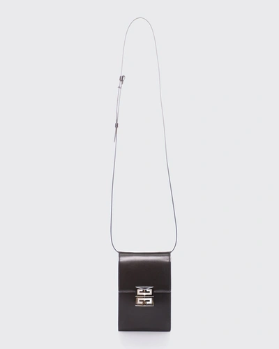 Shop Givenchy Mini 4g Vertical Crossbody Bag In Black