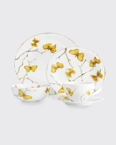 Shop Michael Aram Butterfly Ginkgo Gold 5-piece Dinnerware Set