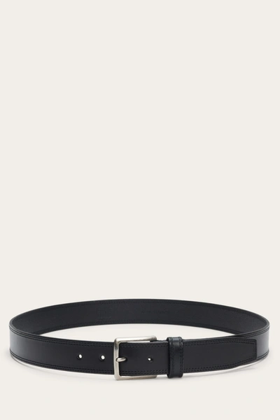 Shop The Frye Company Double Stitched Edge Belt In Black