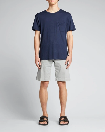 Shop Onia Men's Cotton-modal Crew Pocket T-shirt In Deep Navy