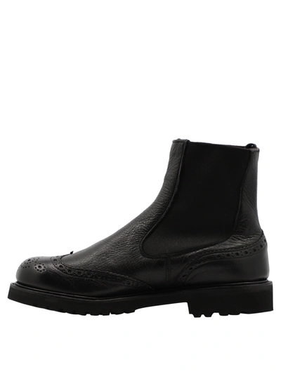 Shop Tricker's "silvia" Ankle Boots In Black  
