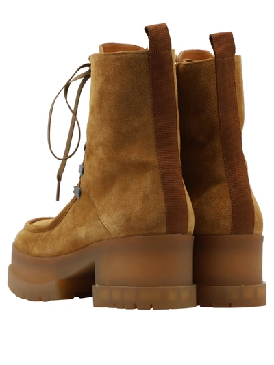 Shop Clergerie "walt" Ankle Boots In Beige