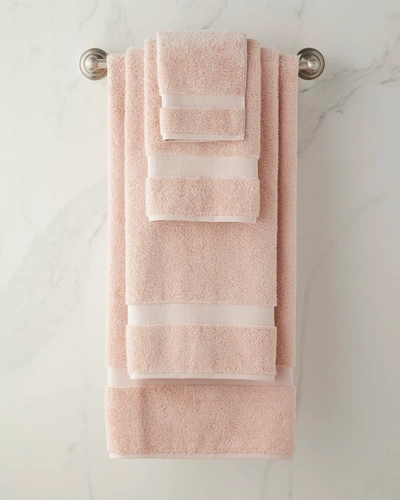 Shop Matouk Lotus Hand Towel In Blush