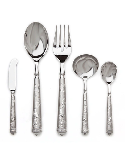 Ricci Silversmith 5-piece Bird Of Paradise Hostess Set In Silver