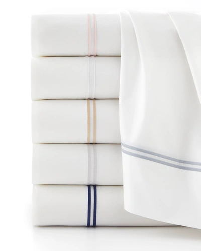 Shop Matouk 2 Lines Queen Sheet Set In White