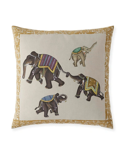 Shop John Robshaw Elephant Party Pillow 22"sq