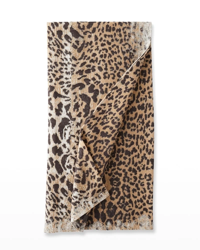 Shop Enzo Degli Angiuoni Leopard Throw Blanket