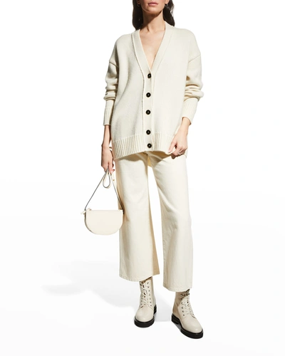 Jil Sander Oversized Cashmere Cardigan In Neutrals | ModeSens