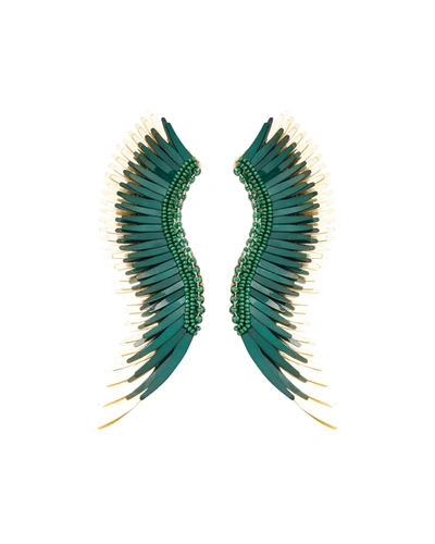 Shop Mignonne Gavigan Madeline Beaded Statement Earrings In Emerald