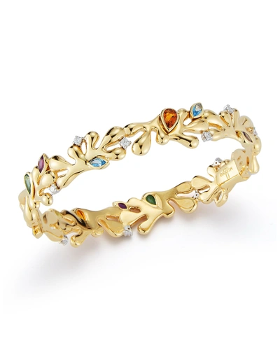Shop Miseno Sea Leaf 18k Yellow Gold Semiprecious Stone Bracelet