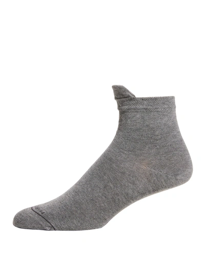 Shop Marcoliani Men's Over The Ankle No-show Boot Socks In 005 Flannel Grey