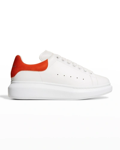 Shop Alexander Mcqueen Oversized Sneakers In White Orange