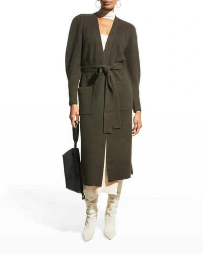 Shop A.l.c Nora Belted Cardigan In Army