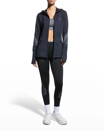Shop Adidas By Stella Mccartney True Pace Active Tights In Black