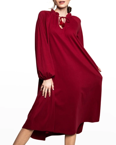 Shop Petite Plume Garbo Bordeaux Luxe Pima Cotton Nightgown