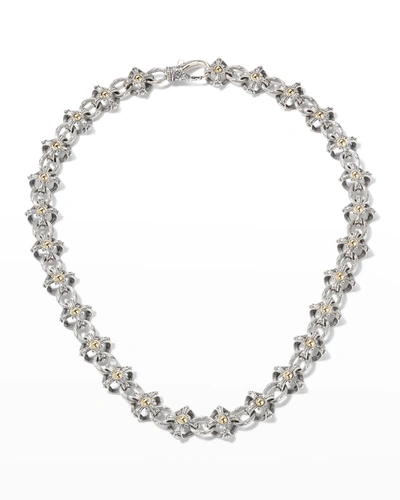 Shop Konstantino Delos Two-tone Necklace In Sterling Silver