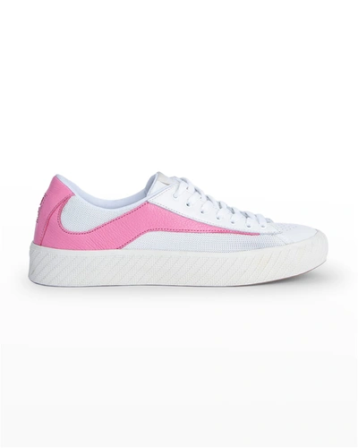 Shop By Far Rodina Bicolor Tennis Sneakers In White And Pastel