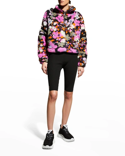 Shop Fp Movement By Free People Hit The Slopes Printed Fleece Jacket In Pink