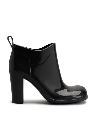 Shop Bottega Veneta Rubber Block-heel Ankle Booties In Black