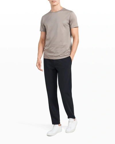 Shop Theory Men's Precise Luxe Cotton Short-sleeve Tee In Tapir