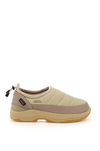 Shop Suicoke Pepper Waterproof Slip-on Sneakers In Beige