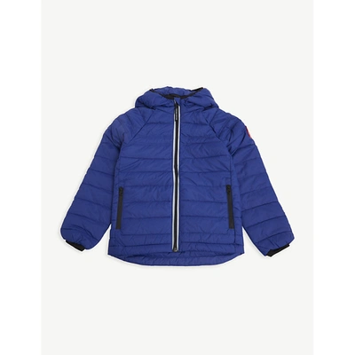 Canada Goose Boys Pacific Blue Kids Sherwood Padded Shell-down Jacket 7 ...